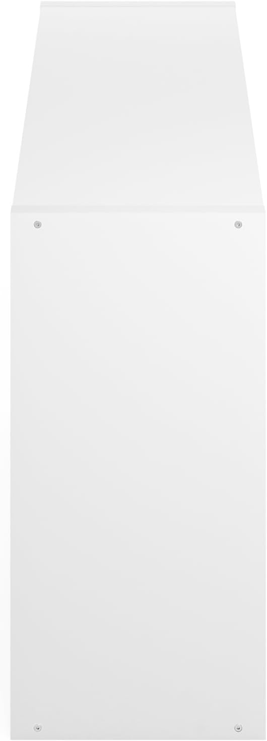 5-Cube Reversible Closet Shelf Organizer, White, Storage for Bedroom or Closet