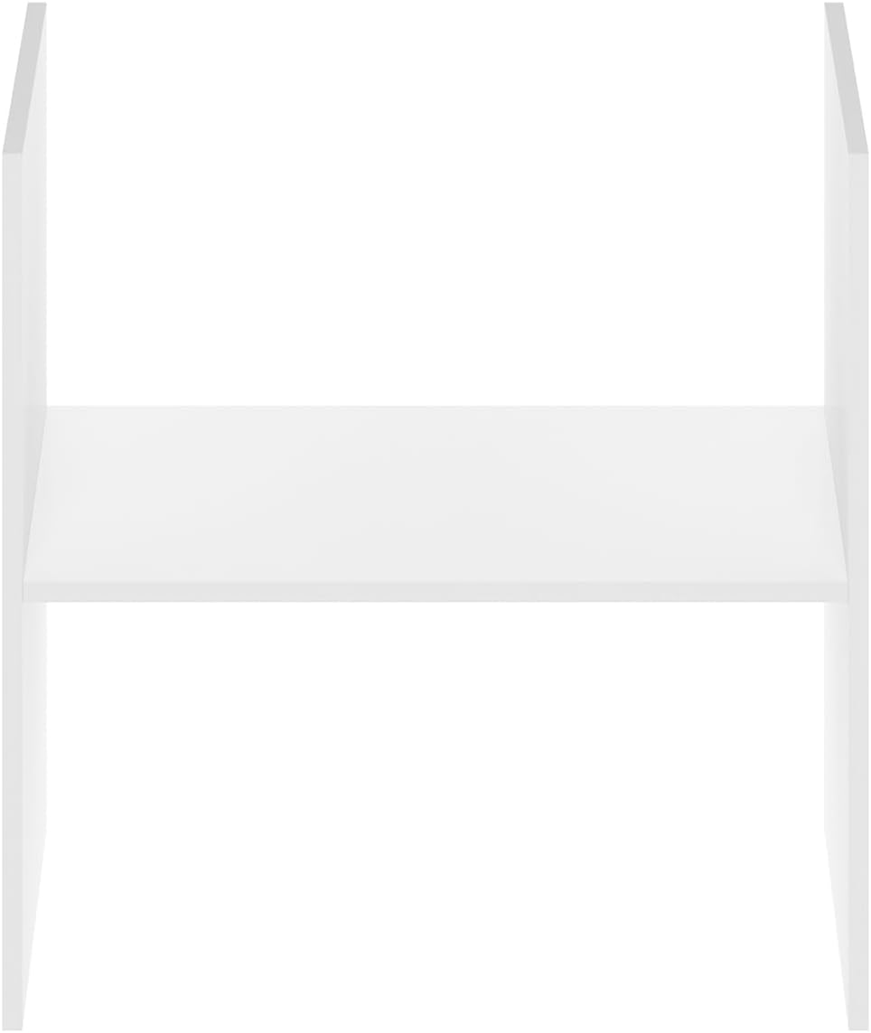 H-Shelf Cube Insert, Fits Extra Thick Cubes, White, Modular Storage Solution