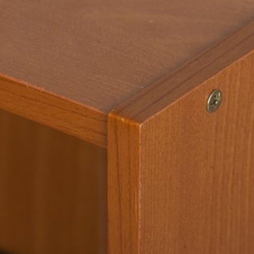 8-Cube Horizontal Bookshelf, White, Cube Storage Organizer for Bedroom & Living Room