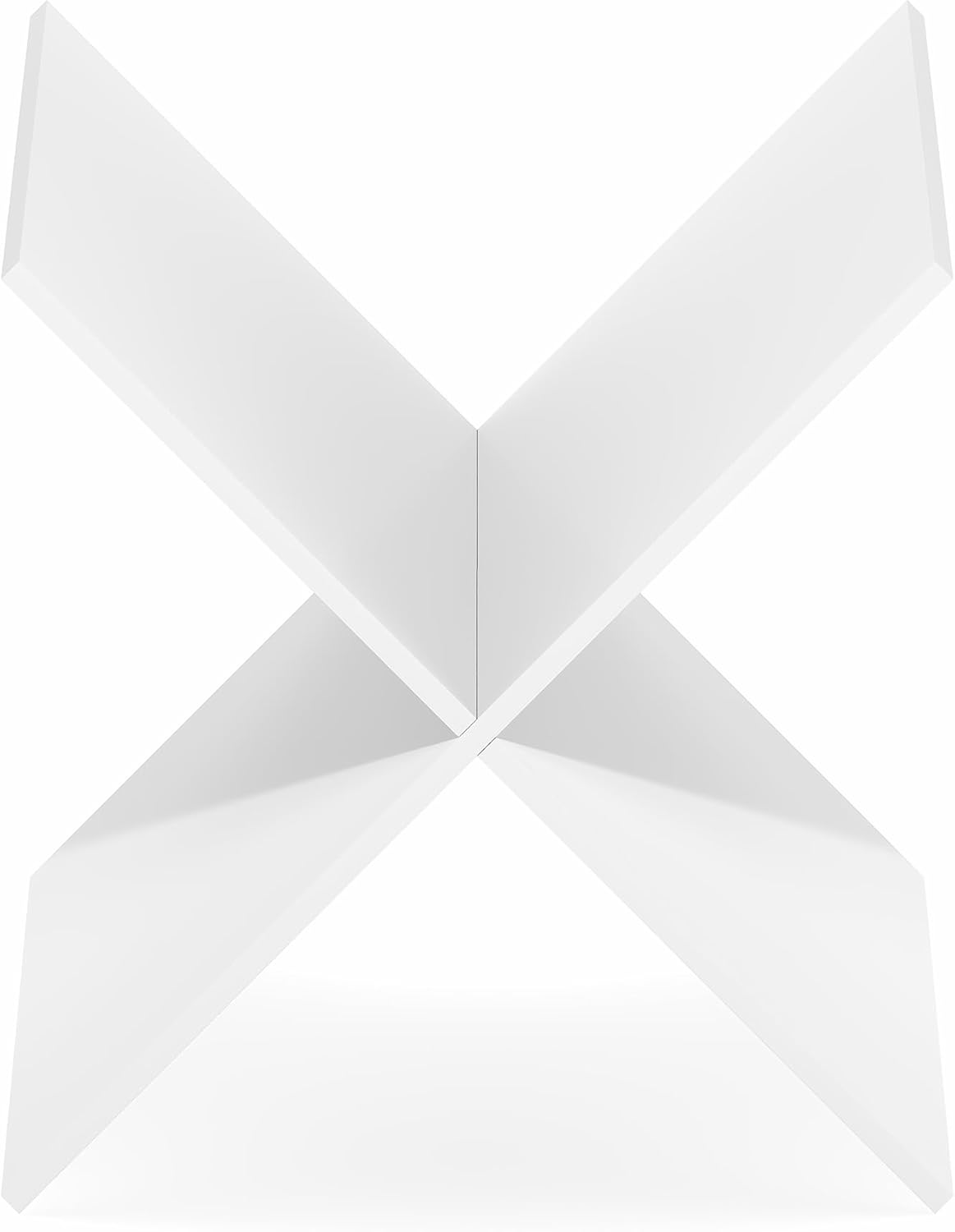 2-Tier Cube Insert Shelf, H-Shelf Organizer, Fits 3x3 Cubes and Kallax, White