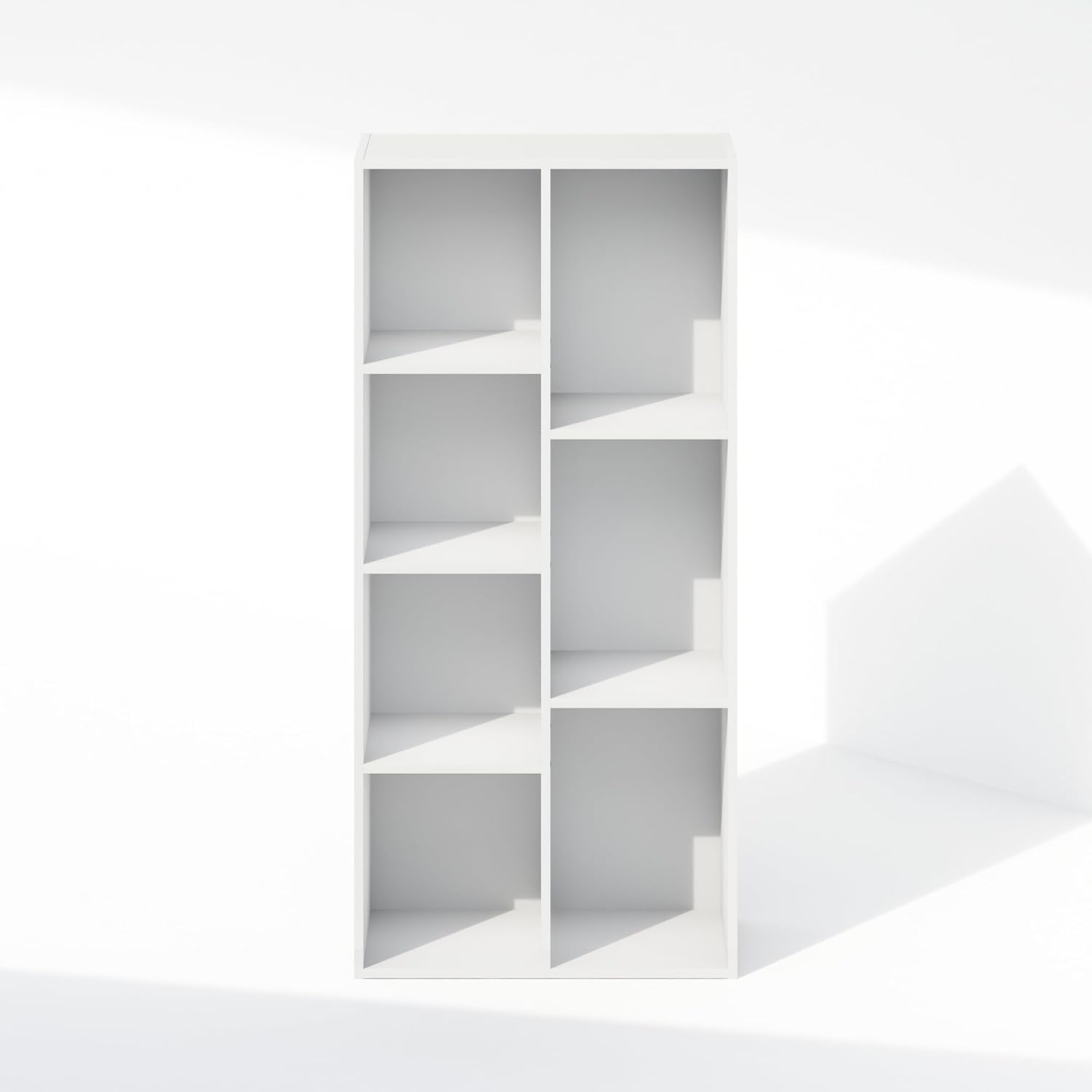 5-Cube Reversible Closet Shelf Organizer, White, Storage for Bedroom or Closet