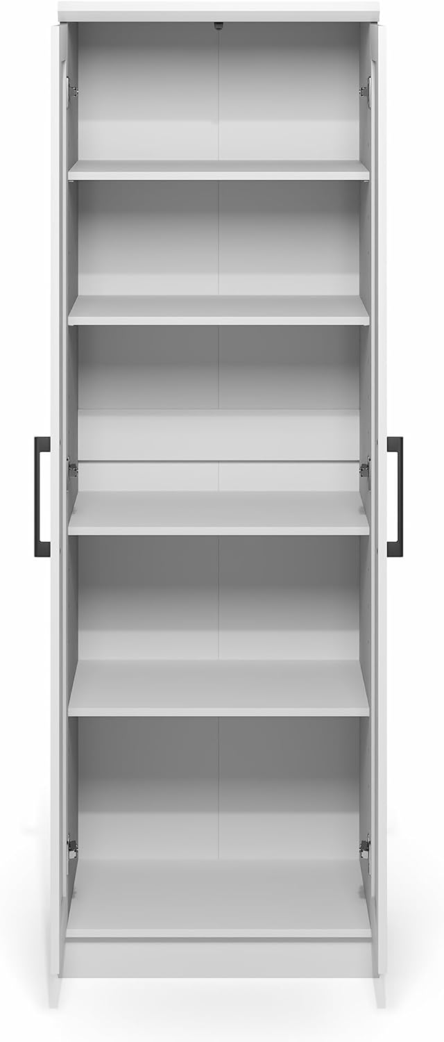 5-Cube Closed Back Bookshelf, Extra Thick Frame, Dark Oak, Storage Organizer