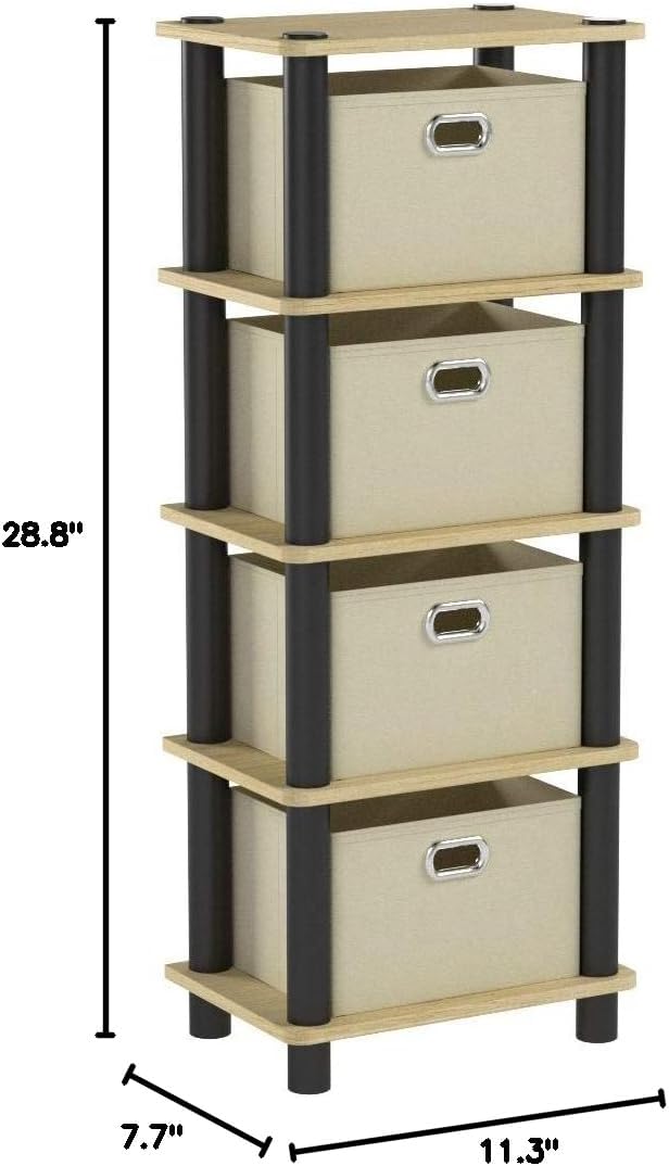 16-Cube Open Storage Shelf, Extra Thick Frame, White, Display & Organization