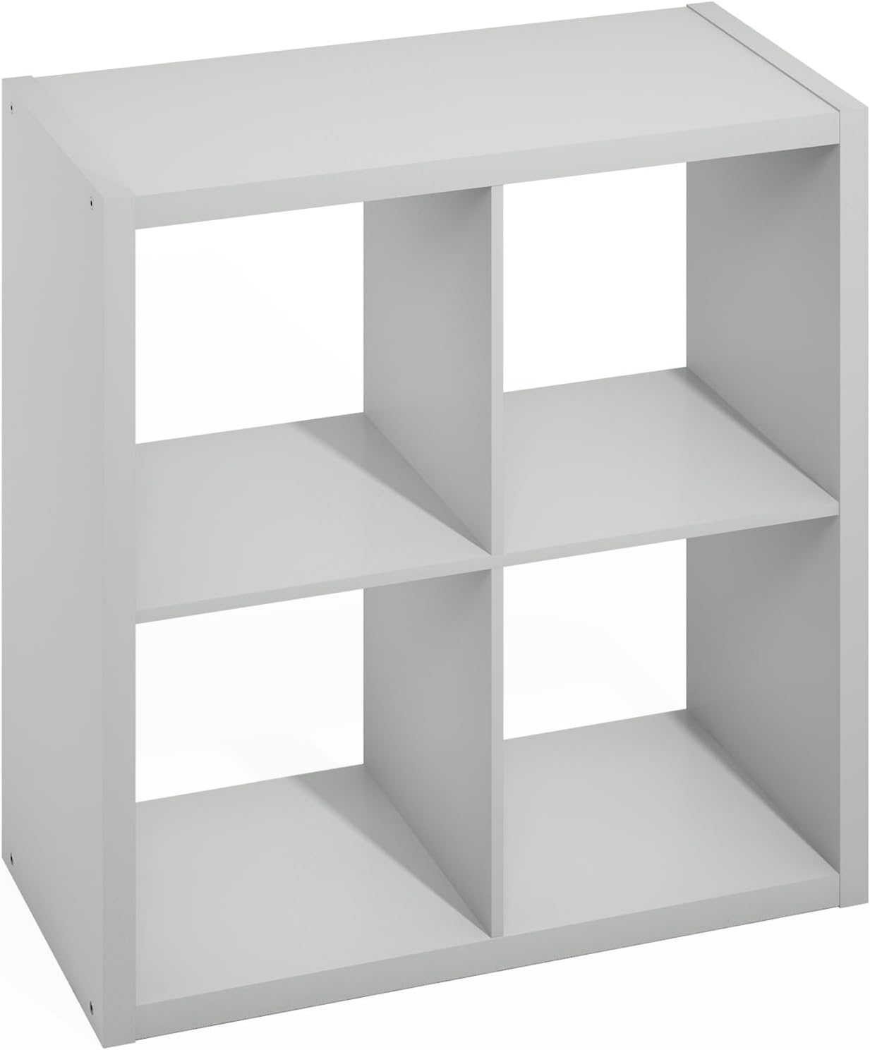 5-Cube Reversible Closet Shelf Organizer, White, Storage for Bedroom or Closet