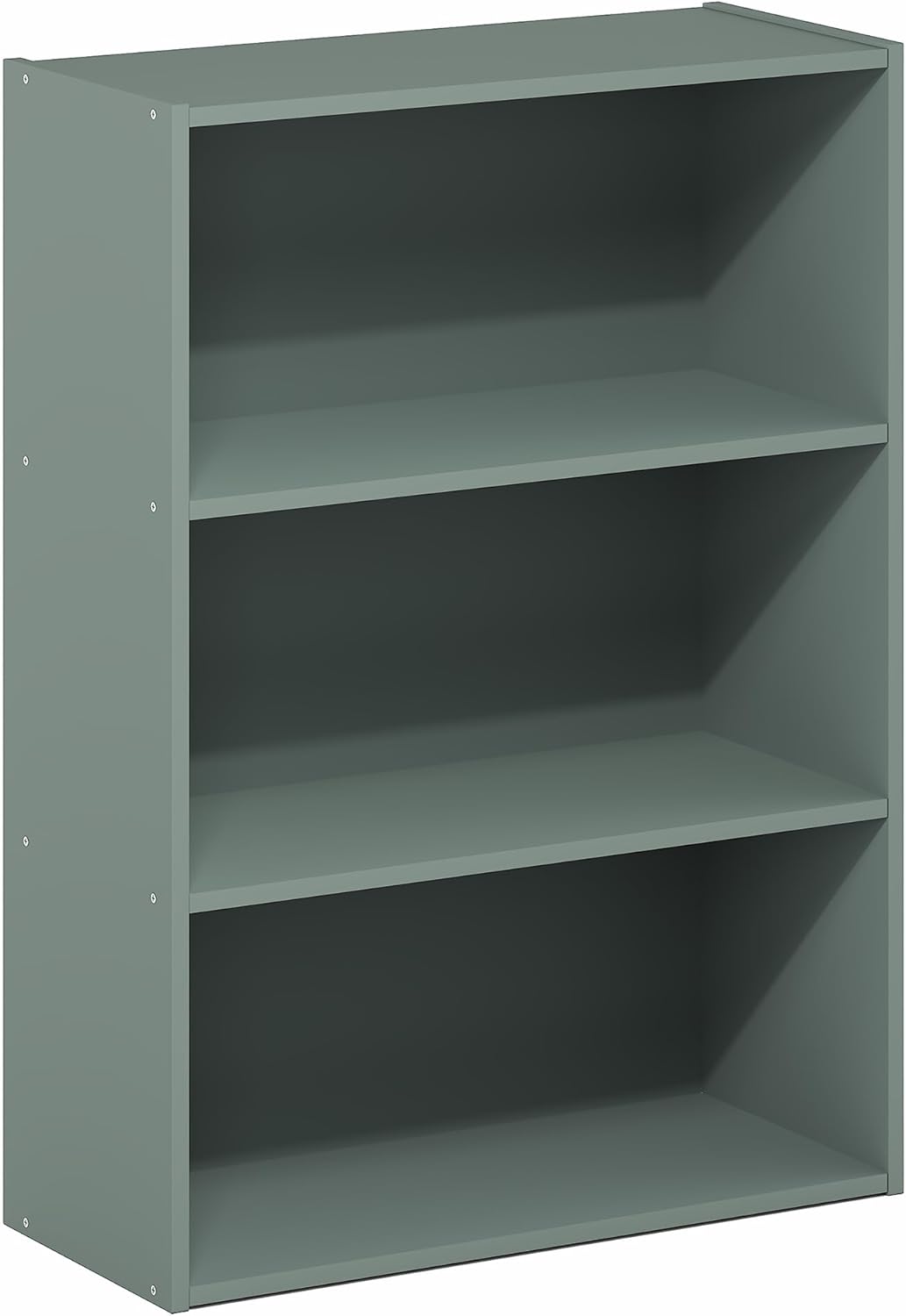 5-Cube Closed Back Bookshelf, Extra Thick Frame, Dark Oak, Storage Organizer