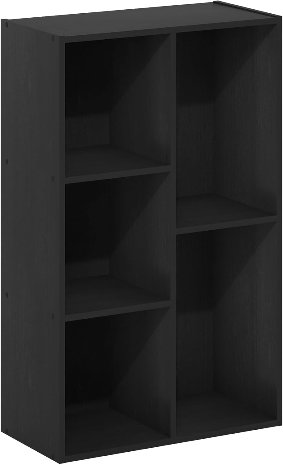 7-Cube Bookshelf, White, Bookcase for Living Room, Bedroom, Home Office