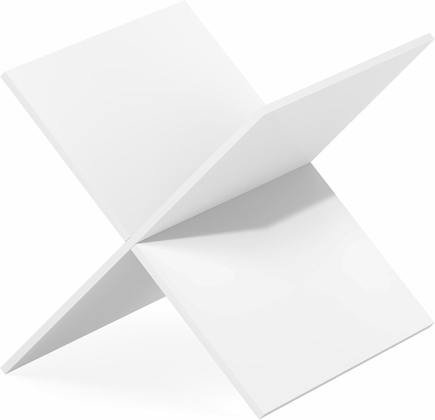 2-Tier Cube Insert Shelf, H-Shelf Organizer, Fits 3x3 Cubes and Kallax, White