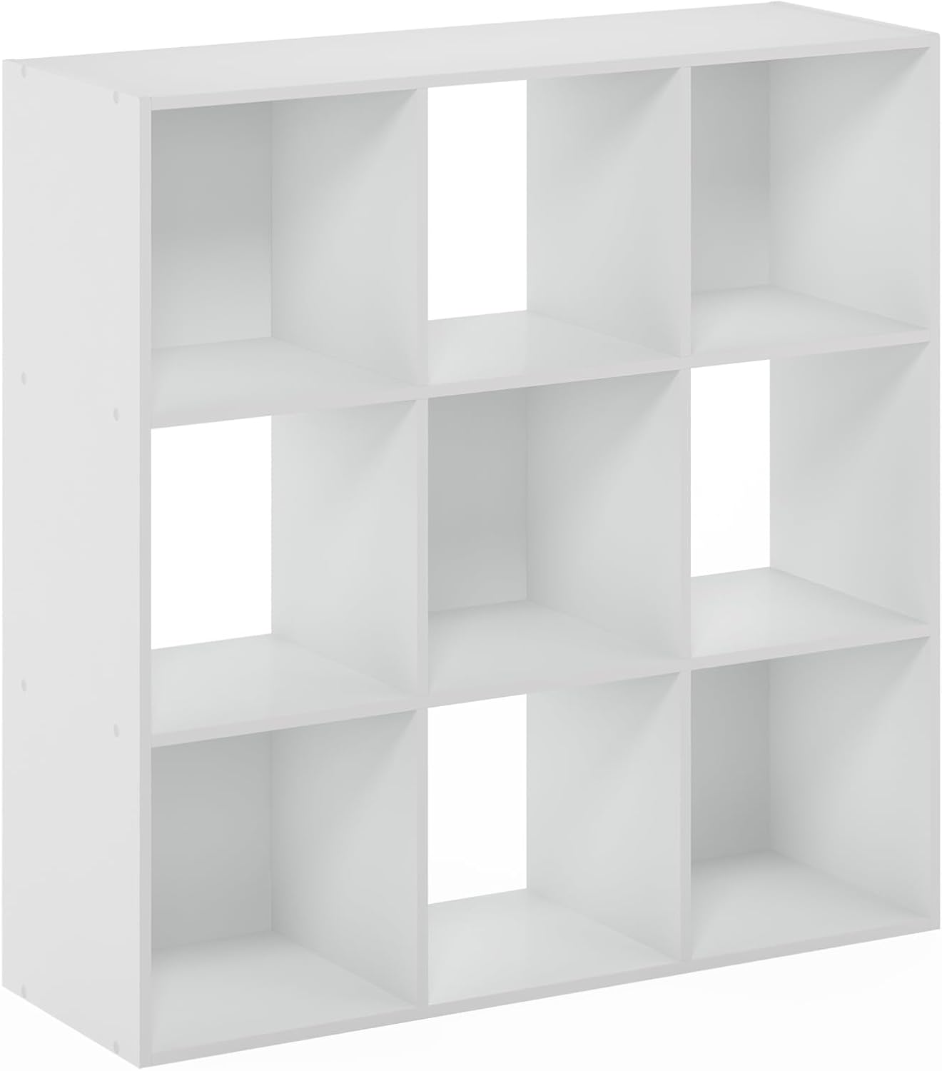 9-Cube Open Shelf Closet Organizer, White, Wardrobe and Bedroom Storage