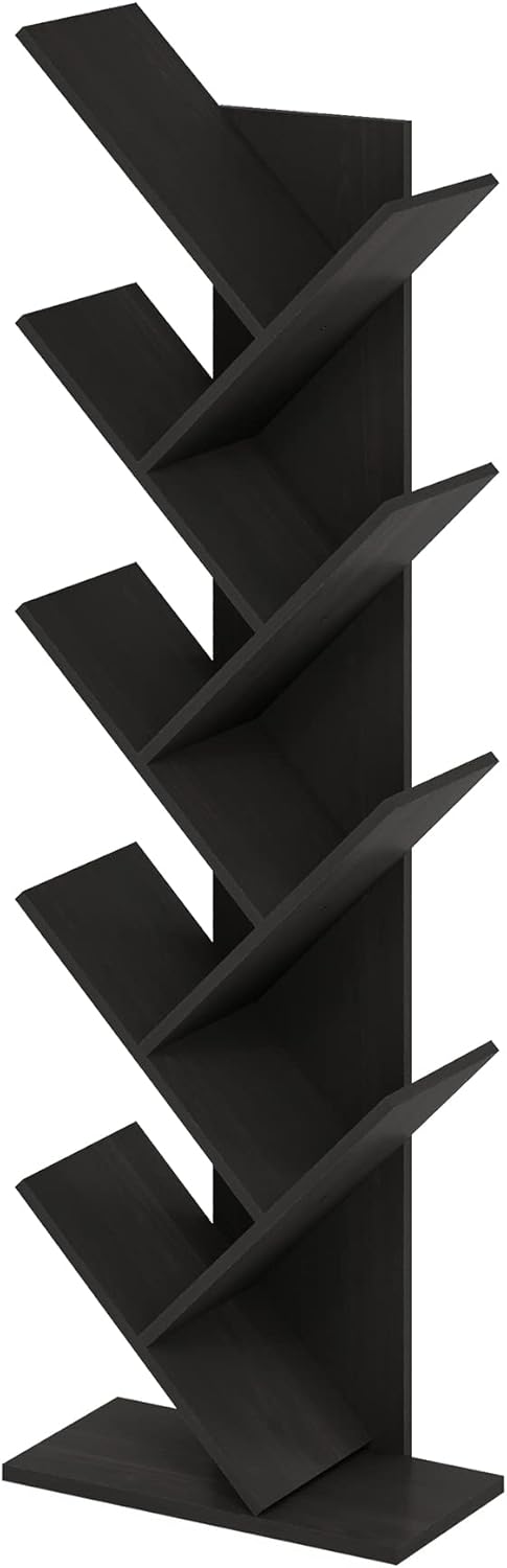 7-Cube Bookshelf, White, Bookcase for Living Room, Bedroom, Home Office