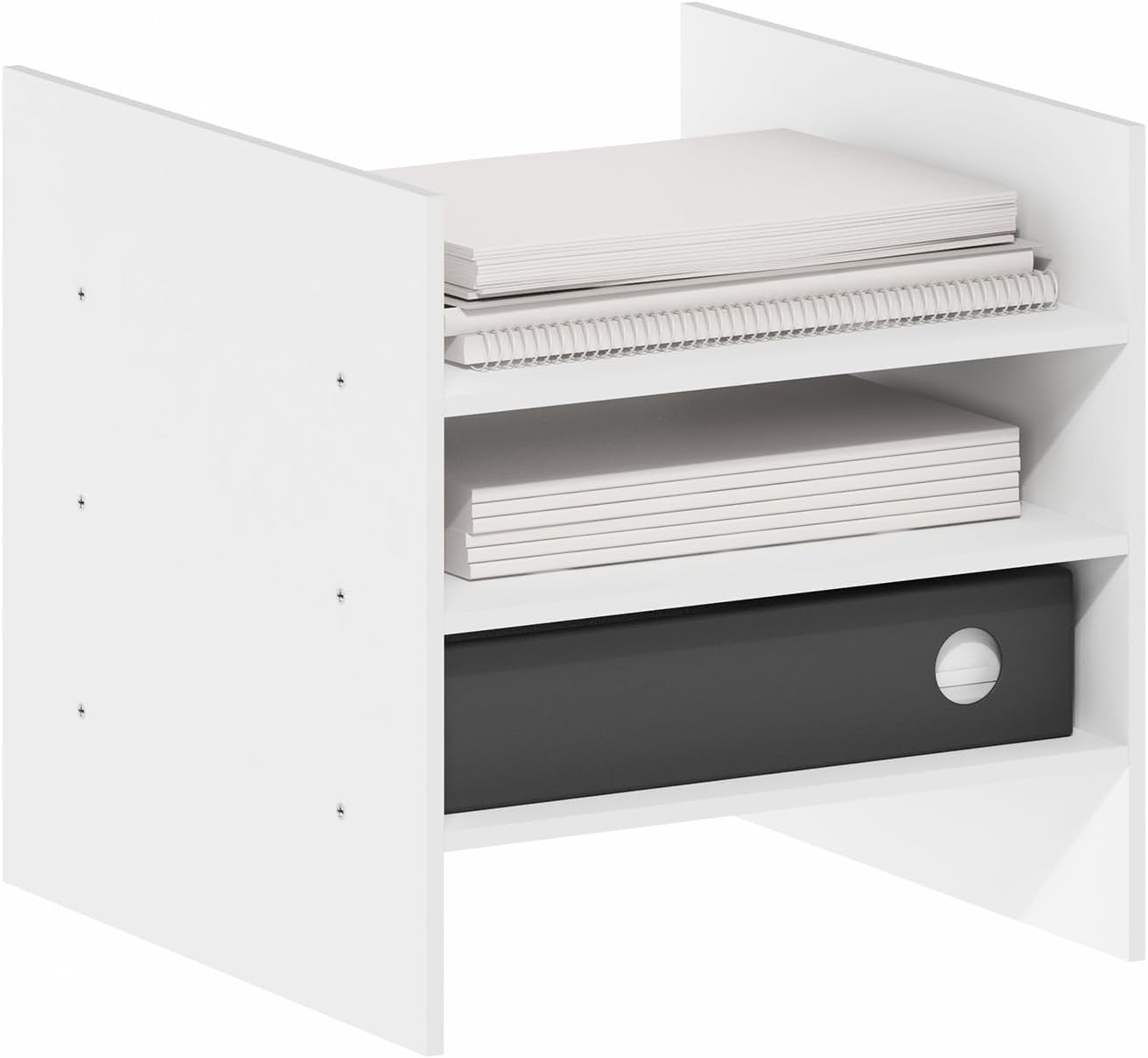 H-Shelf Cube Insert, Fits Extra Thick Cubes, White, Modular Storage Solution