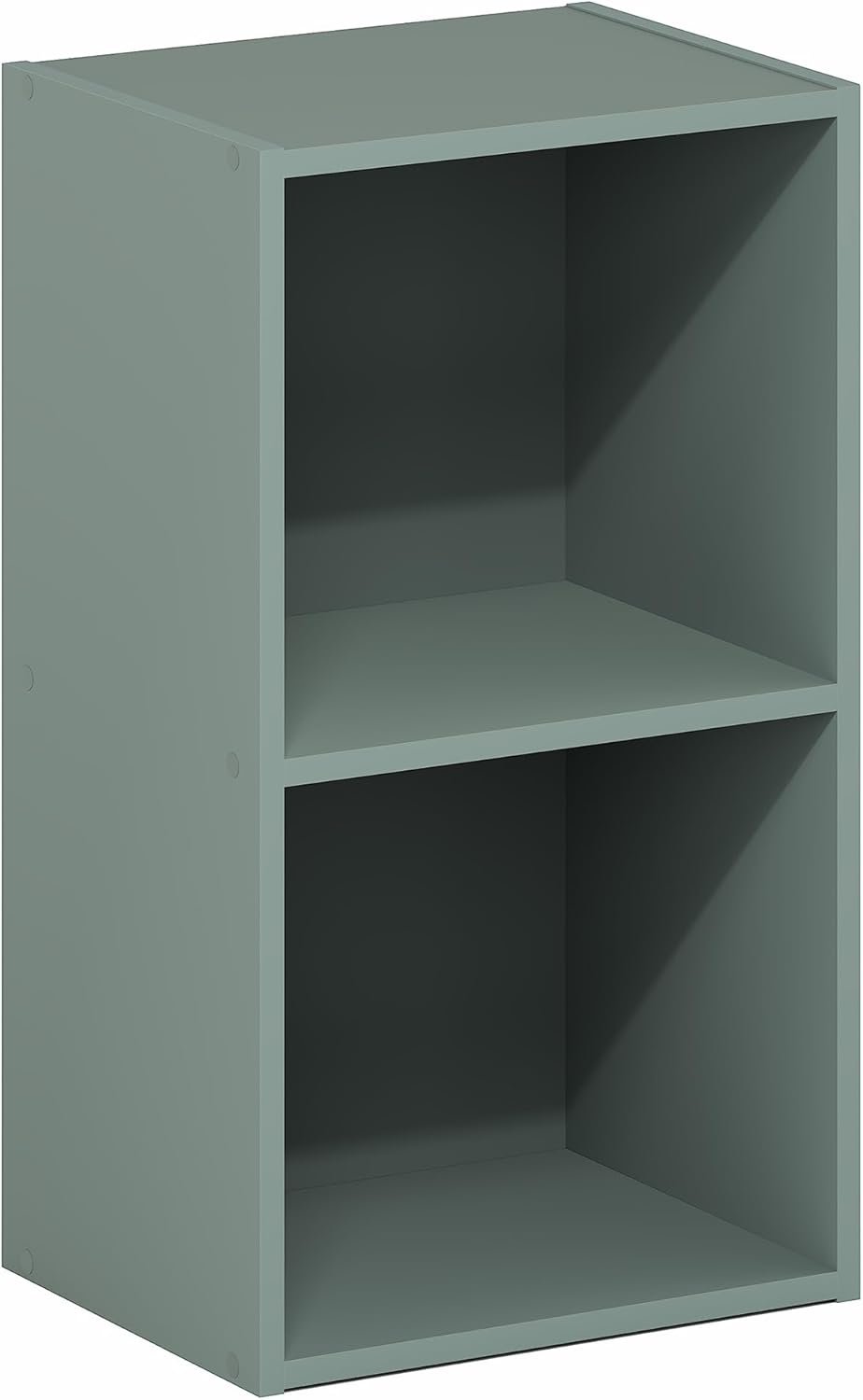 7-Cube Bookshelf, White, Bookcase for Living Room, Bedroom, Home Office