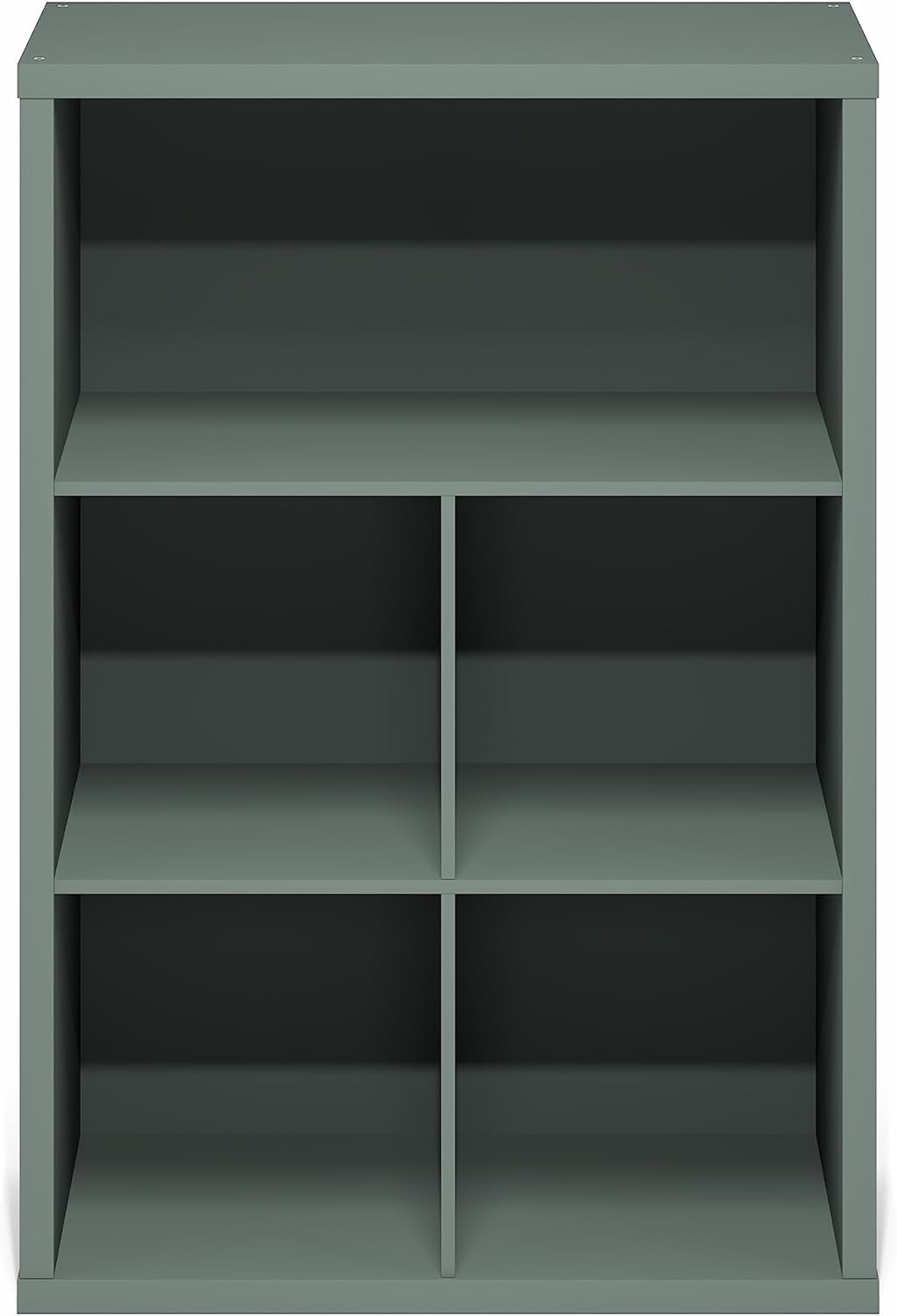 5-Cube Closed Back Bookshelf, Extra Thick Frame, Dark Oak, Storage Organizer