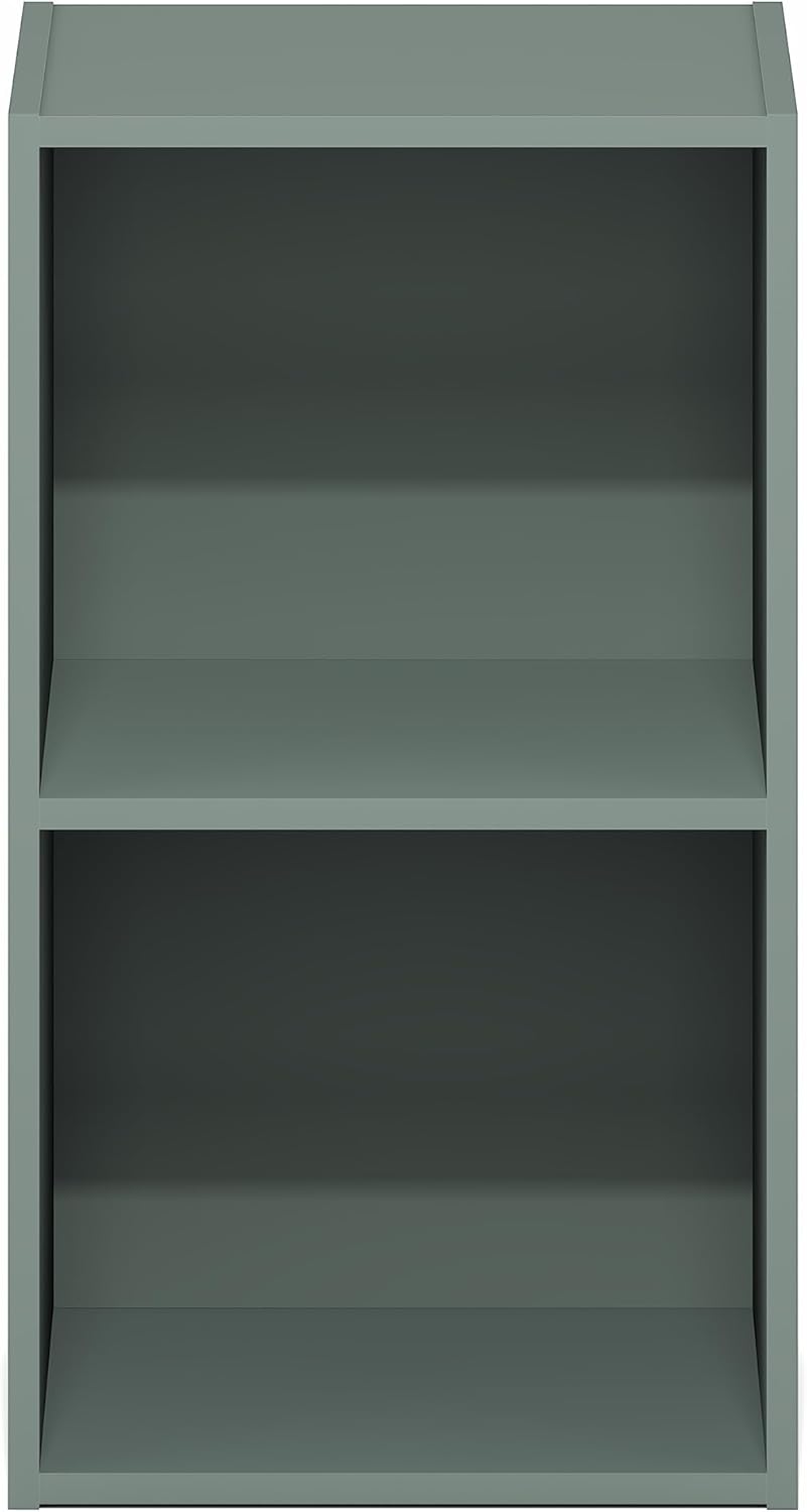 7-Cube Bookshelf, White, Bookcase for Living Room, Bedroom, Home Office