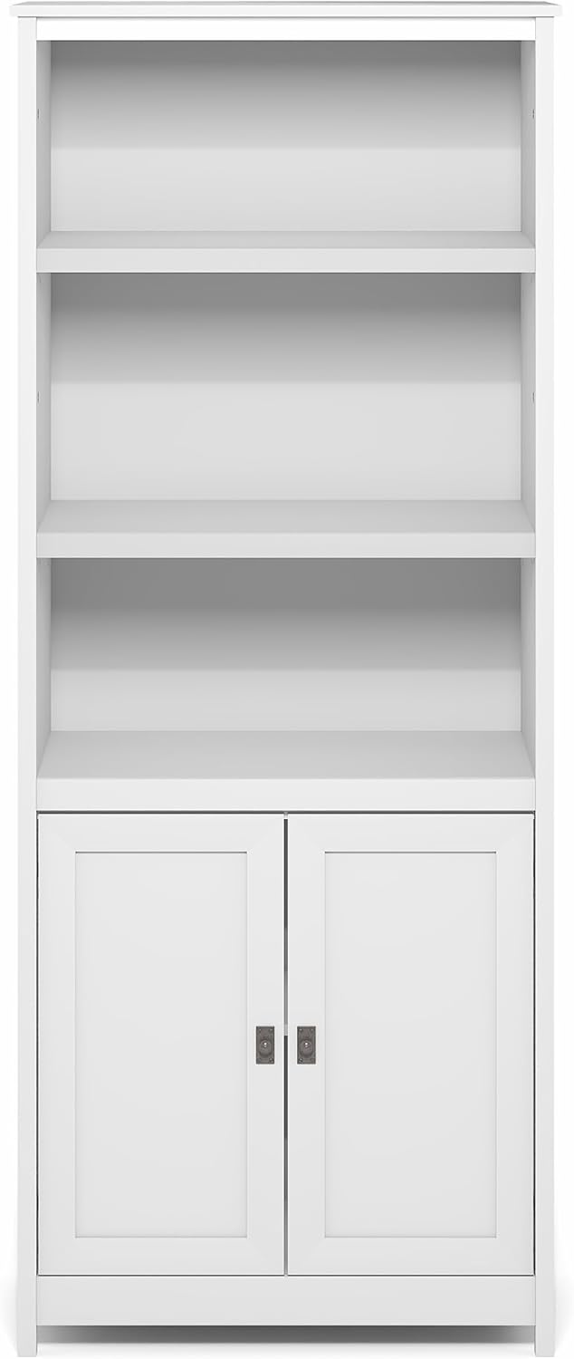 5-Cube Closed Back Bookshelf, Extra Thick Frame, Dark Oak, Storage Organizer