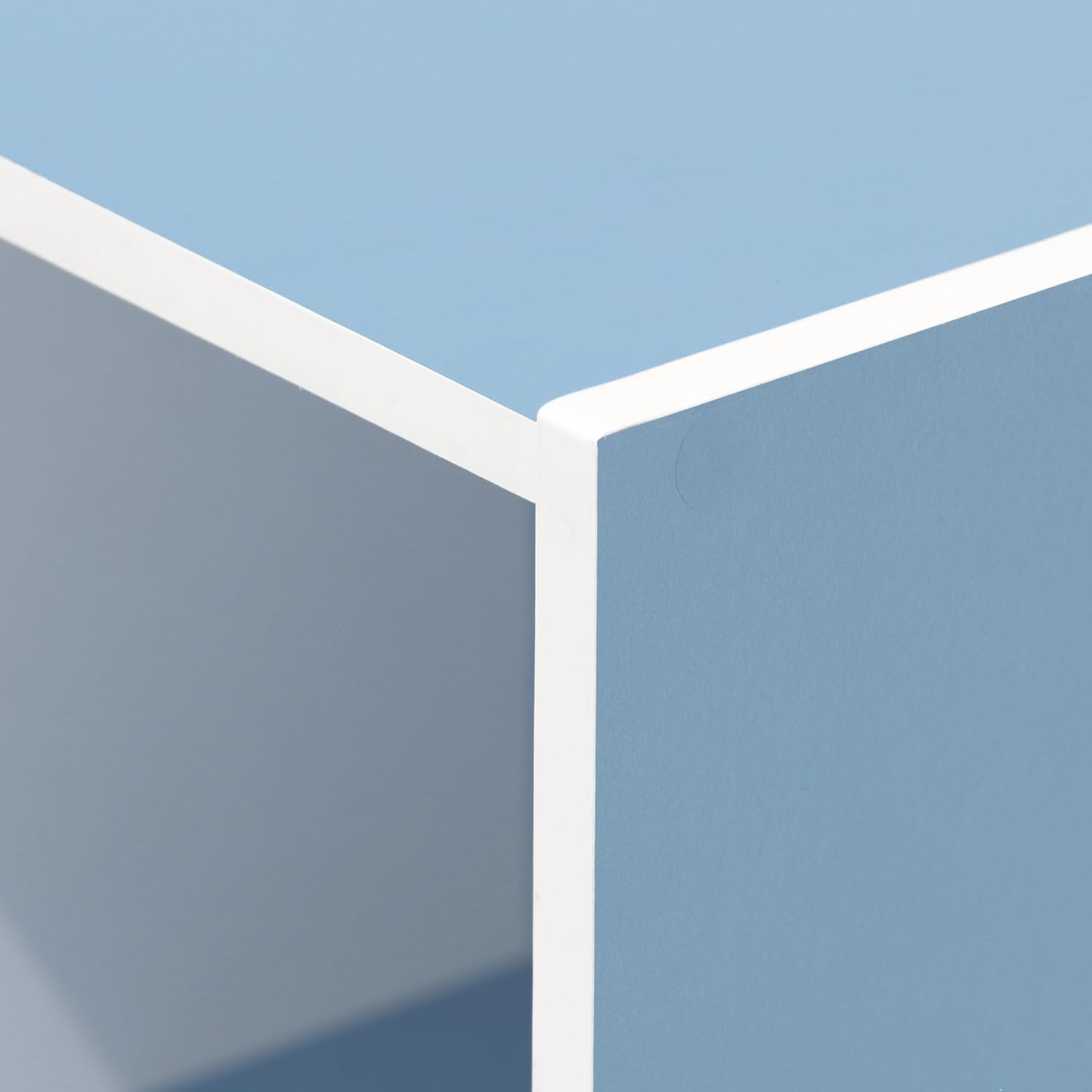 5-Cube Bookshelf, White, Reversible Bookcase for Living Room, Bedroom, Home Office