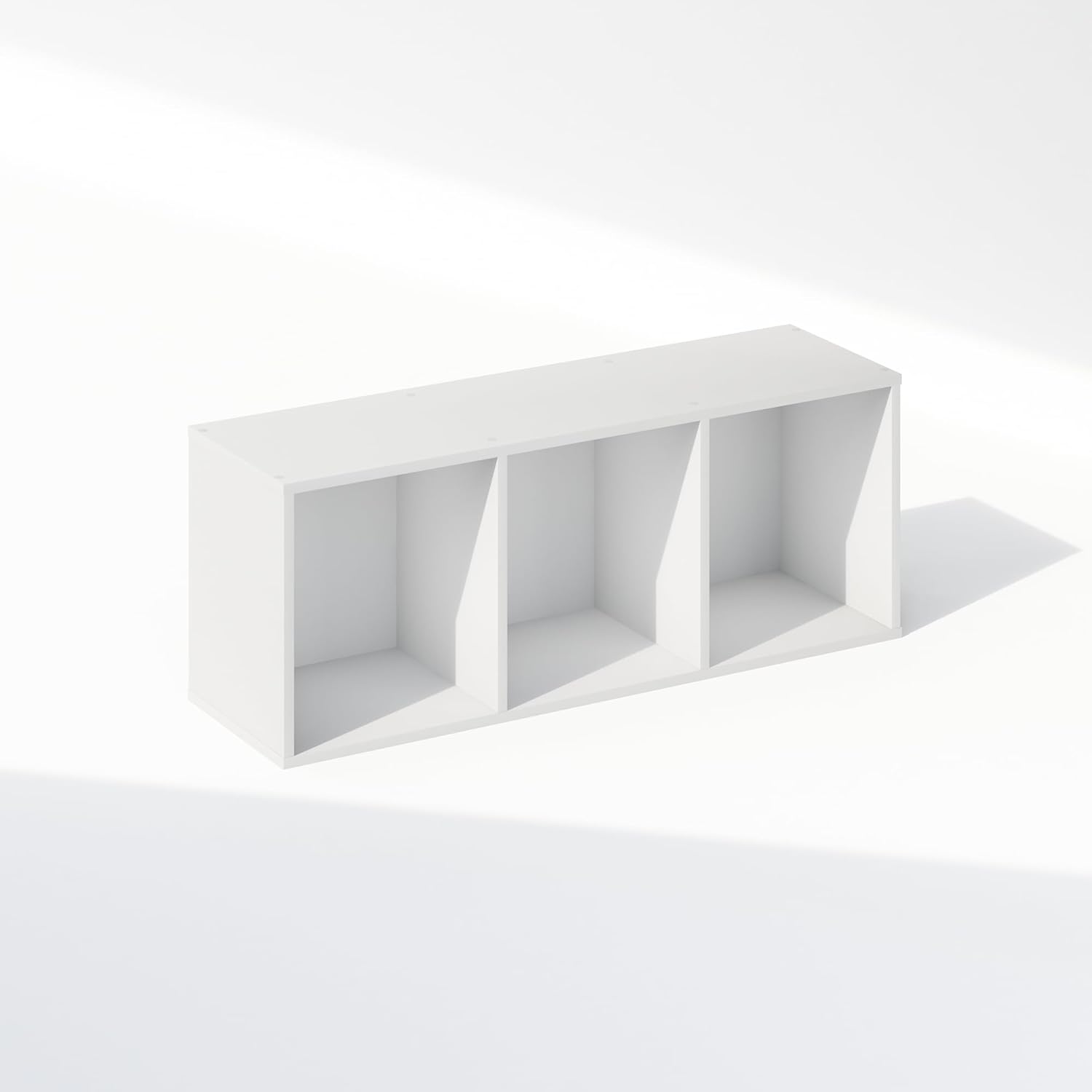 5-Cube Reversible Closet Shelf Organizer, White, Storage for Bedroom or Closet