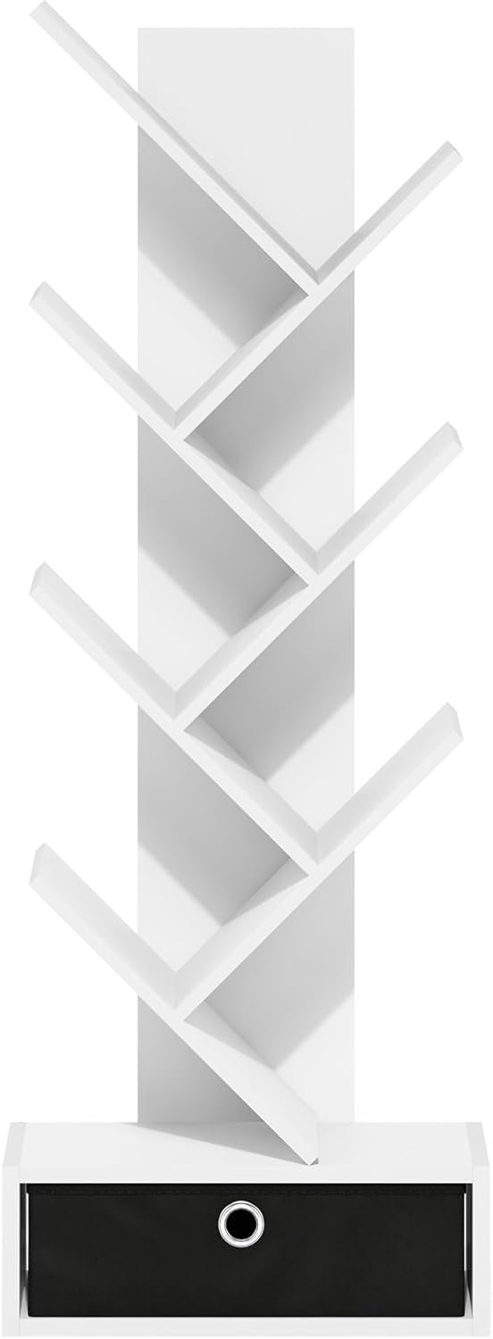 5-Cube Closed Back Bookshelf, Extra Thick Frame, Dark Oak, Storage Organizer