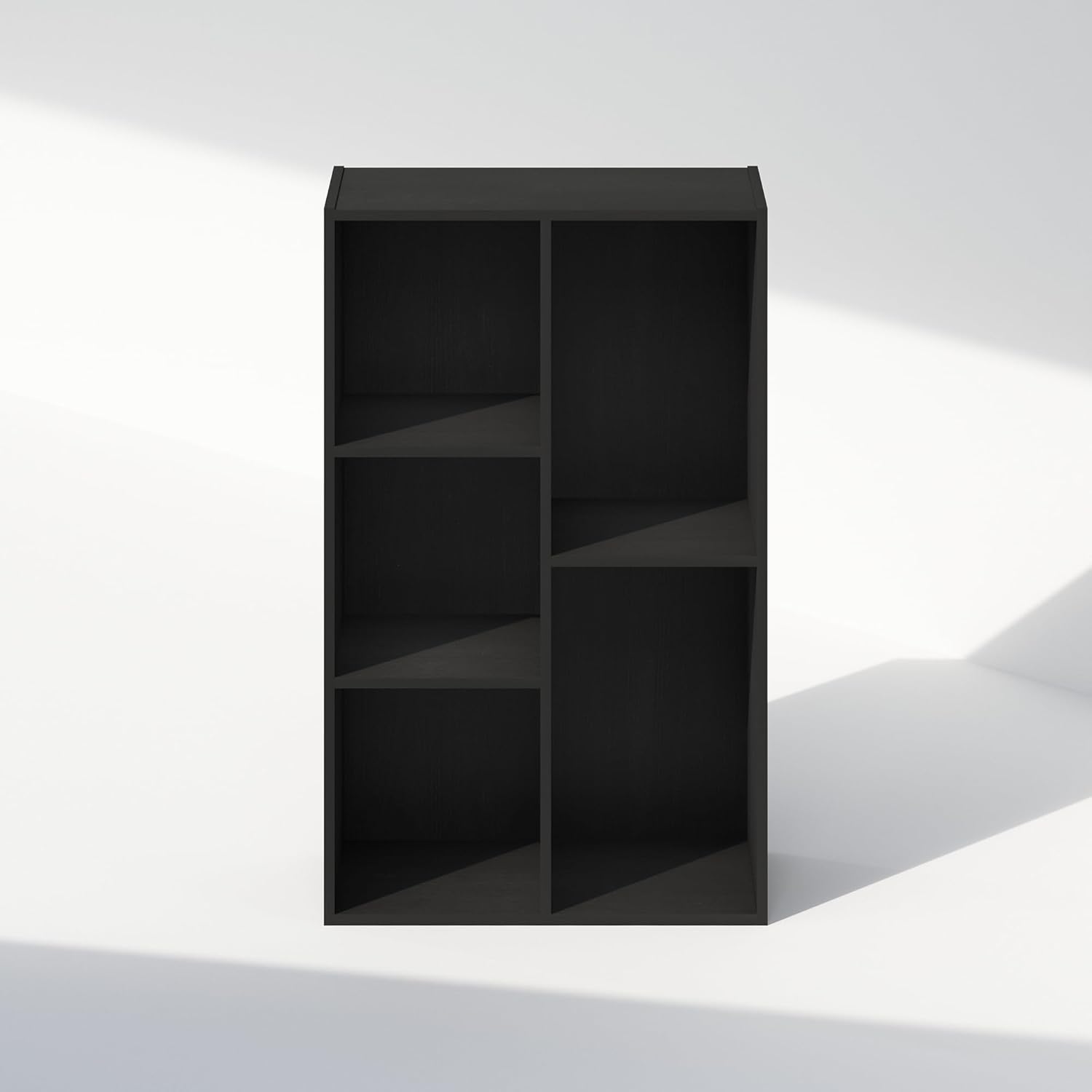 5-Cube Reversible Closet Shelf Organizer, White, Storage for Bedroom or Closet