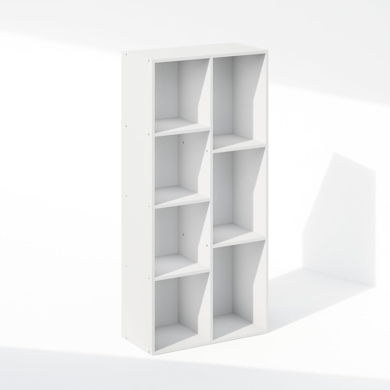 5-Cube Reversible Closet Shelf Organizer, White, Storage for Bedroom or Closet