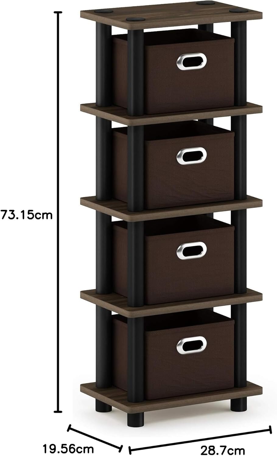 16-Cube Open Storage Shelf, Extra Thick Frame, White, Display & Organization