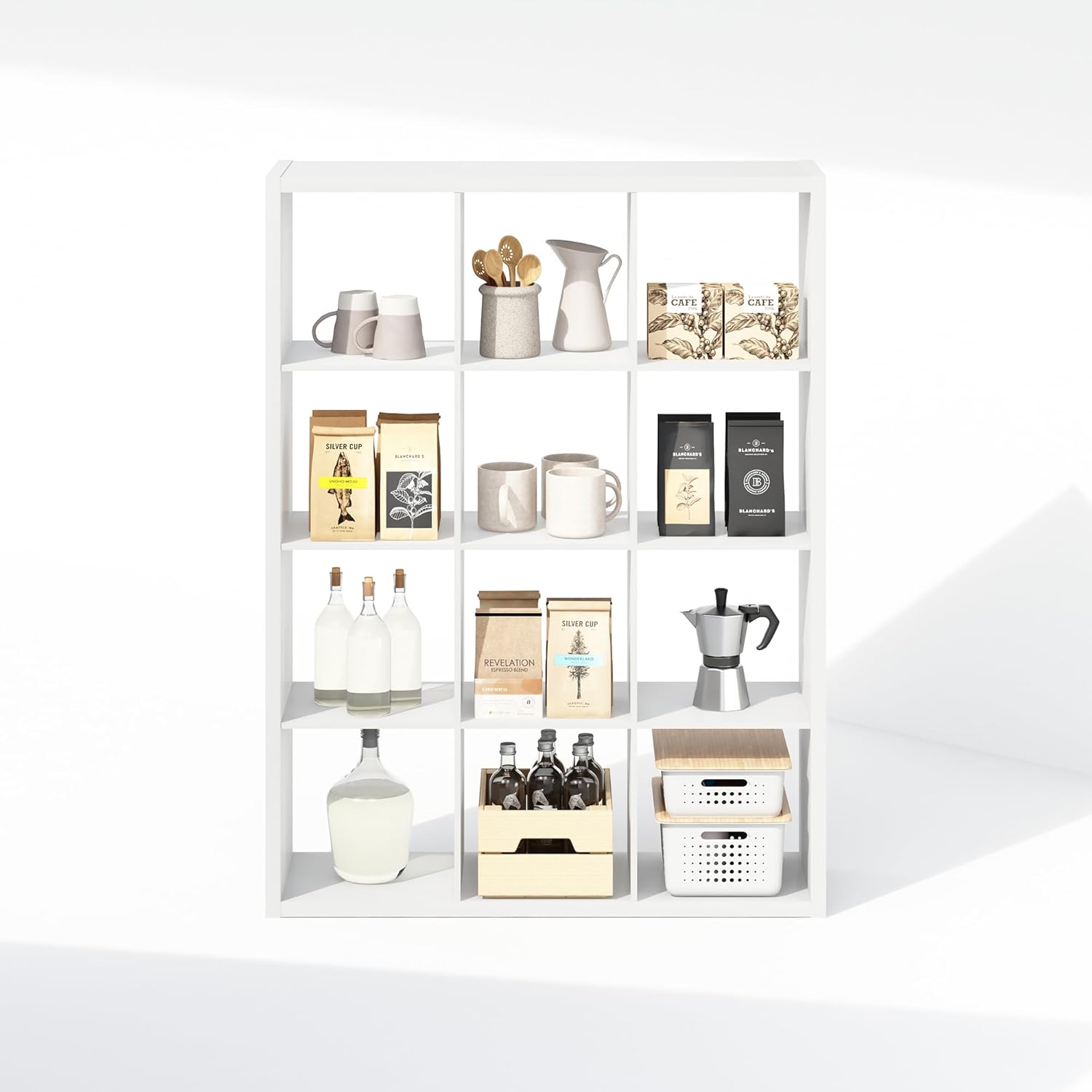 H-Shelf Cube Insert, Fits Extra Thick Cubes, White, Modular Storage Solution