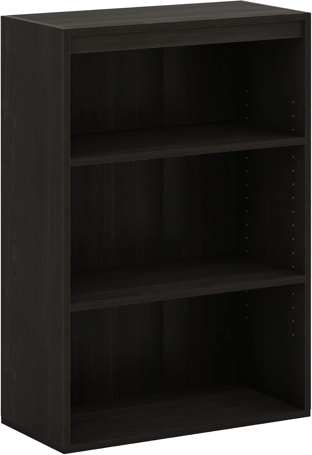 5-Cube Closed Back Bookshelf, Extra Thick Frame, Dark Oak, Storage Organizer