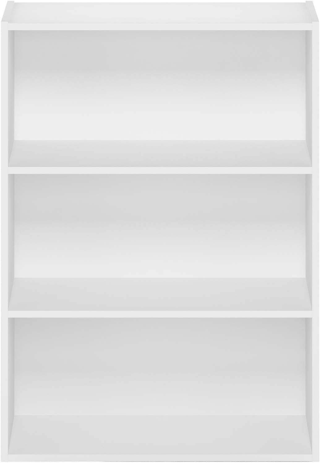 5-Cube Closed Back Bookshelf, Extra Thick Frame, Dark Oak, Storage Organizer