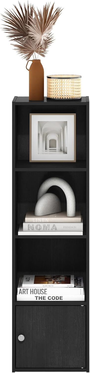 7-Cube Bookshelf, White, Bookcase for Living Room, Bedroom, Home Office