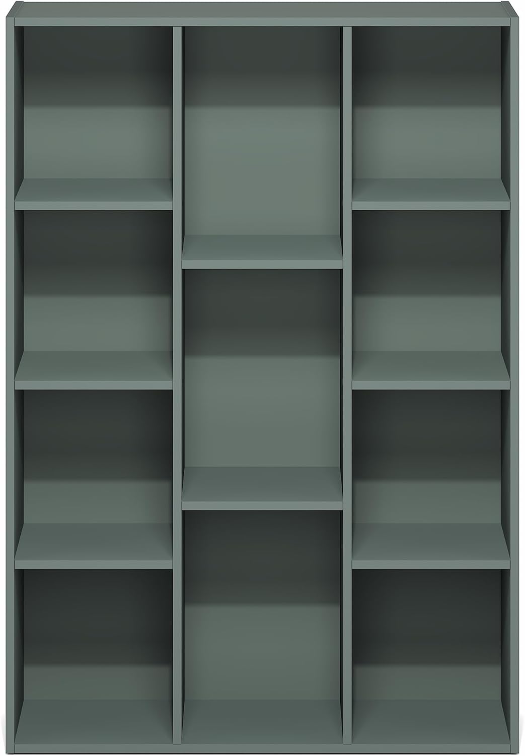 7-Cube Bookshelf, White, Bookcase for Living Room, Bedroom, Home Office