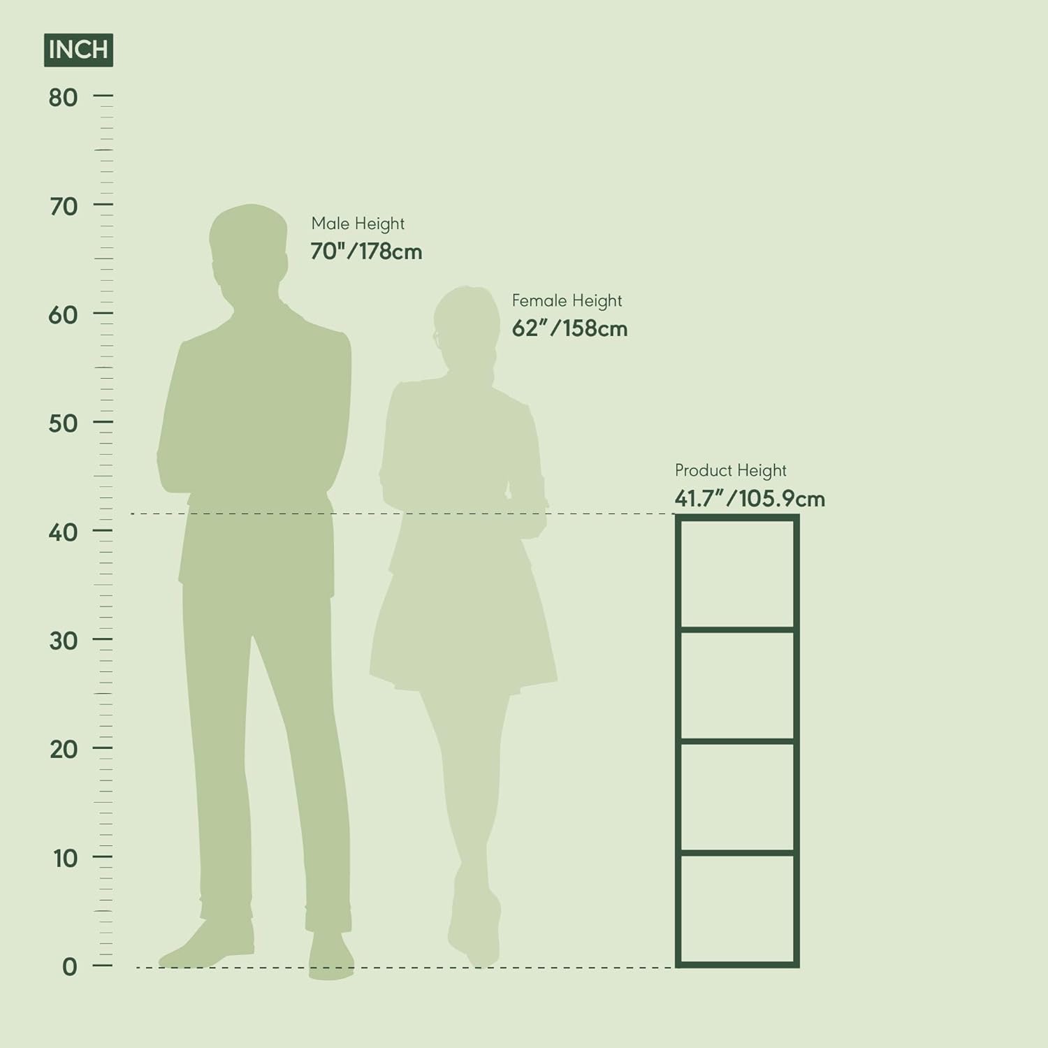 5-Cube Bookshelf, White, Reversible Bookcase for Living Room, Bedroom, Home Office