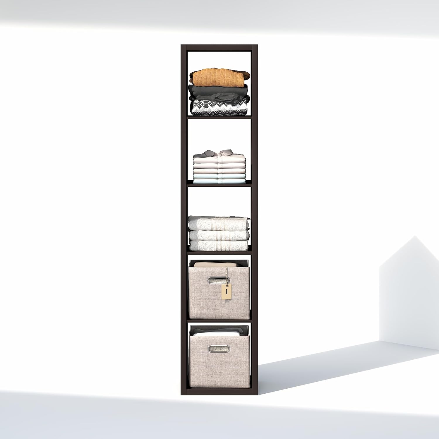 H-Shelf Cube Insert, Fits Extra Thick Cubes, White, Modular Storage Solution