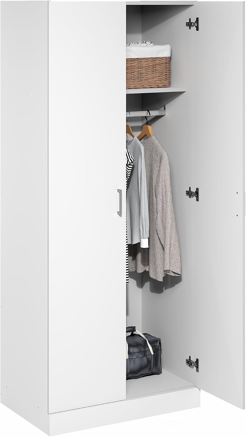 5-Cube Closed Back Bookshelf, Extra Thick Frame, Dark Oak, Storage Organizer