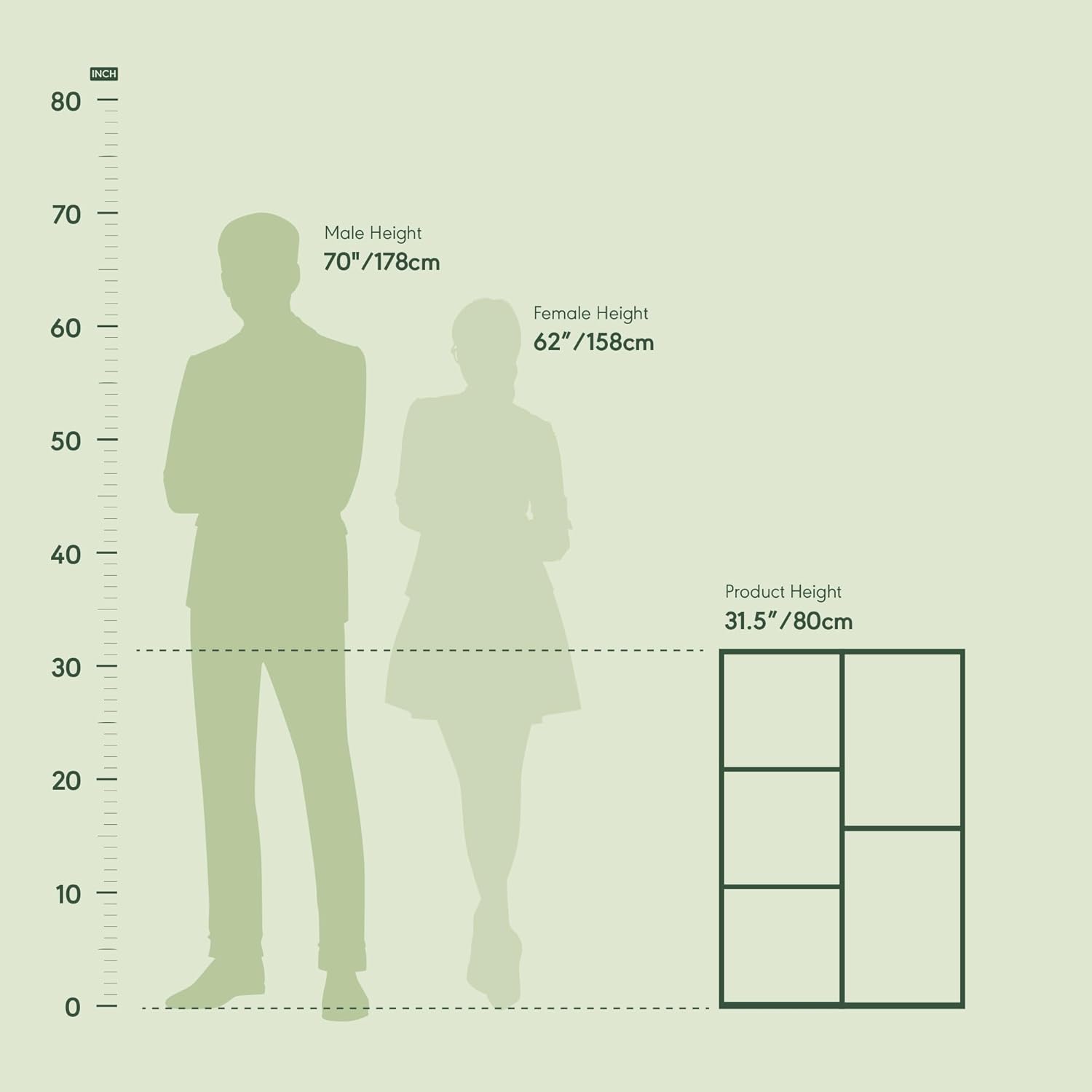7-Cube Bookshelf, White, Bookcase for Living Room, Bedroom, Home Office