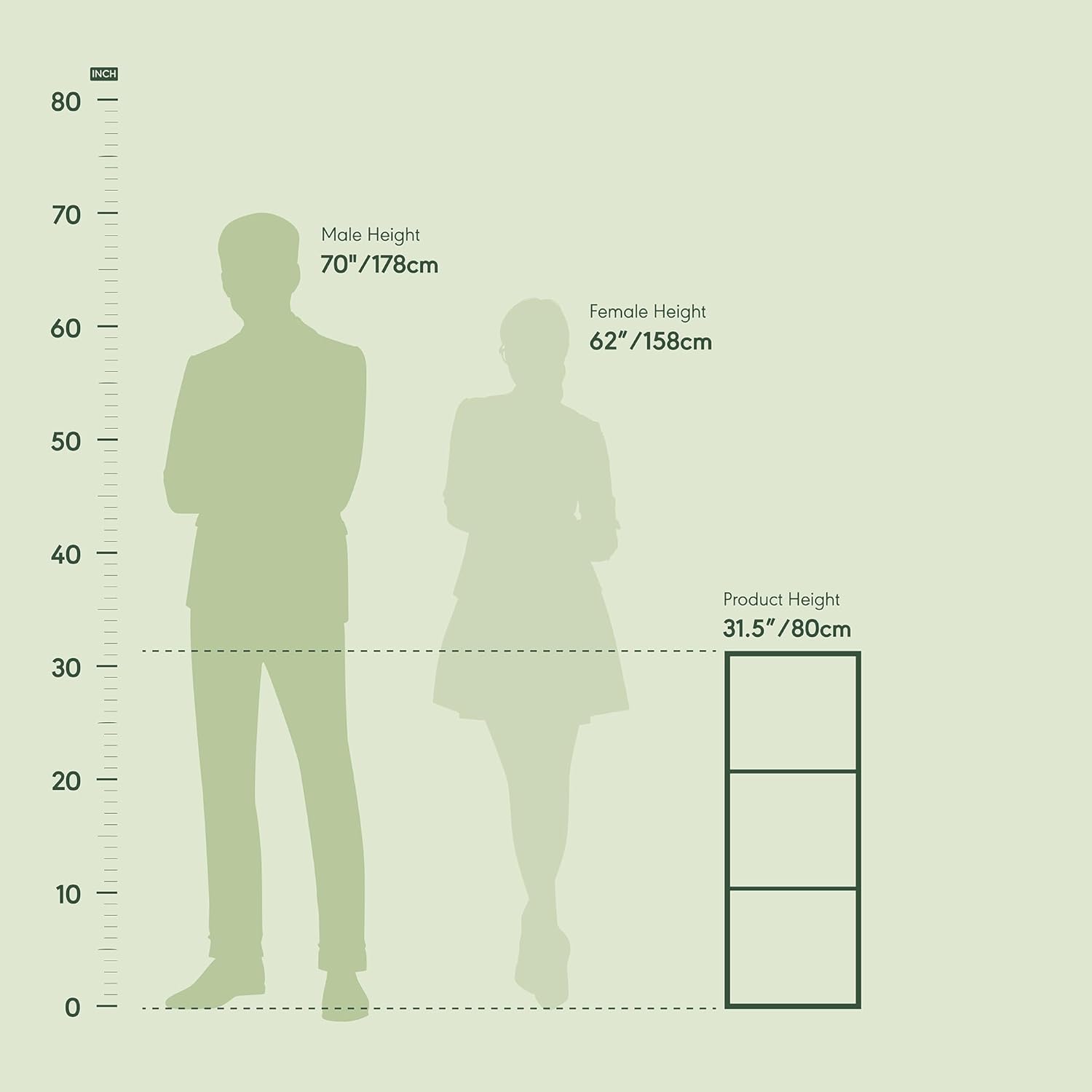 5-Cube Bookshelf, White, Reversible Bookcase for Living Room, Bedroom, Home Office