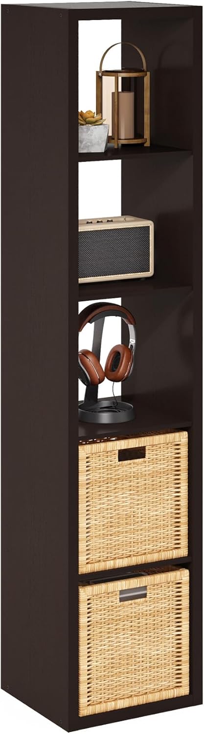 4-Cube Open Back Storage Organizer, White, Multi-Purpose Shelf