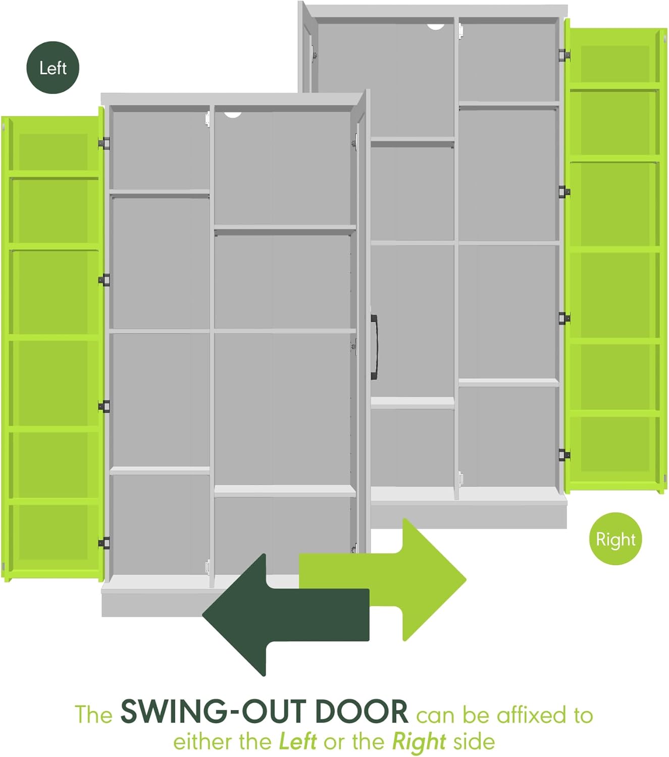 5-Cube Closed Back Bookshelf, Extra Thick Frame, Dark Oak, Storage Organizer