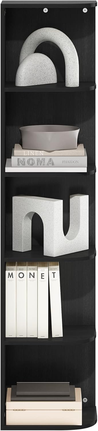 7-Cube Bookshelf, White, Bookcase for Living Room, Bedroom, Home Office