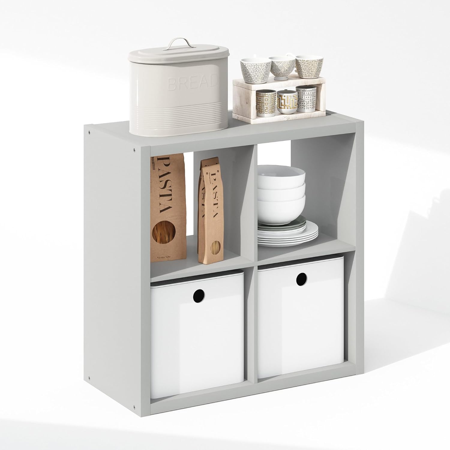 H-Shelf Cube Insert, Fits Extra Thick Cubes, White, Modular Storage Solution