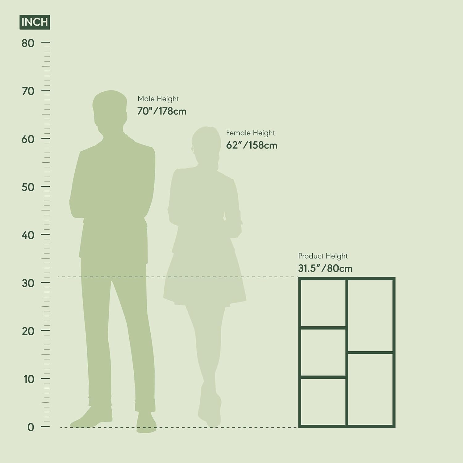 5-Cube Bookshelf, White, Reversible Bookcase for Living Room, Bedroom, Home Office