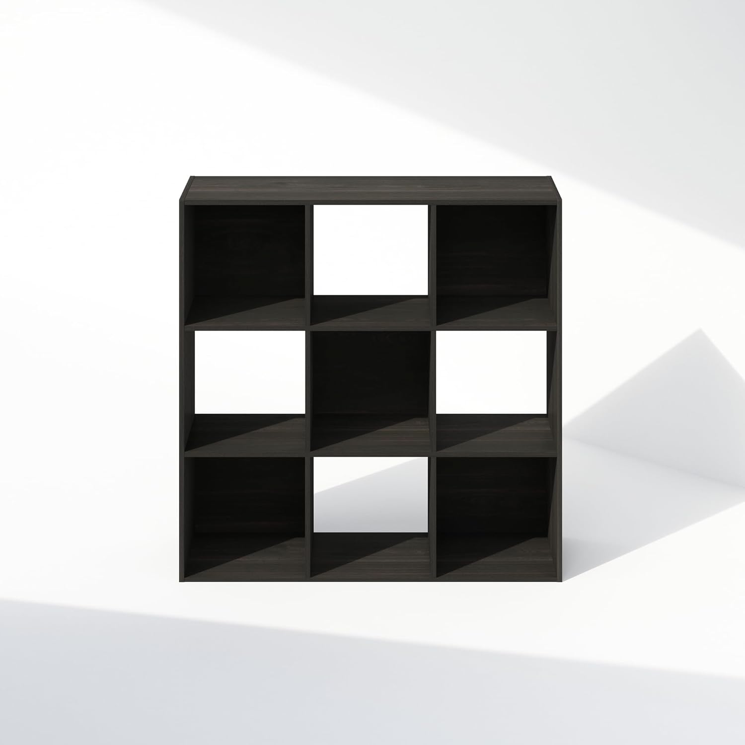 8-Cube Horizontal Bookshelf, White, Cube Storage Organizer for Bedroom & Living Room