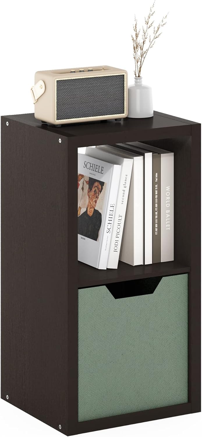 4-Cube Open Back Storage Organizer, White, Multi-Purpose Shelf