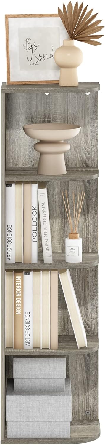 7-Cube Bookshelf, White, Bookcase for Living Room, Bedroom, Home Office