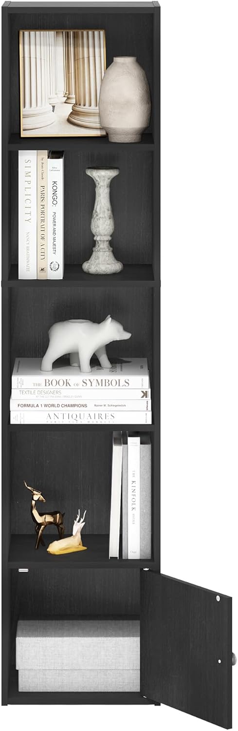 7-Cube Bookshelf, White, Bookcase for Living Room, Bedroom, Home Office