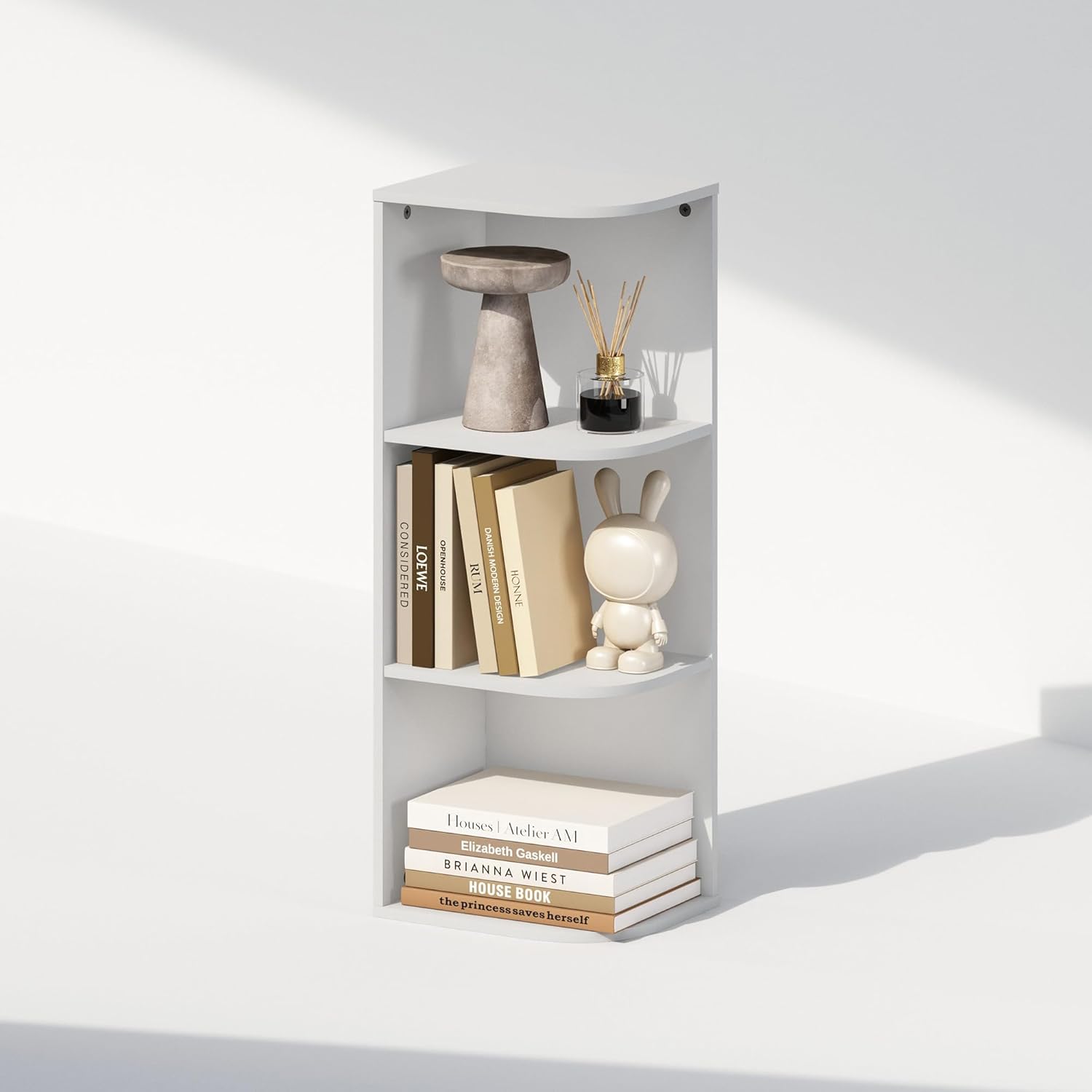 5-Cube Reversible Closet Shelf Organizer, White, Storage for Bedroom or Closet