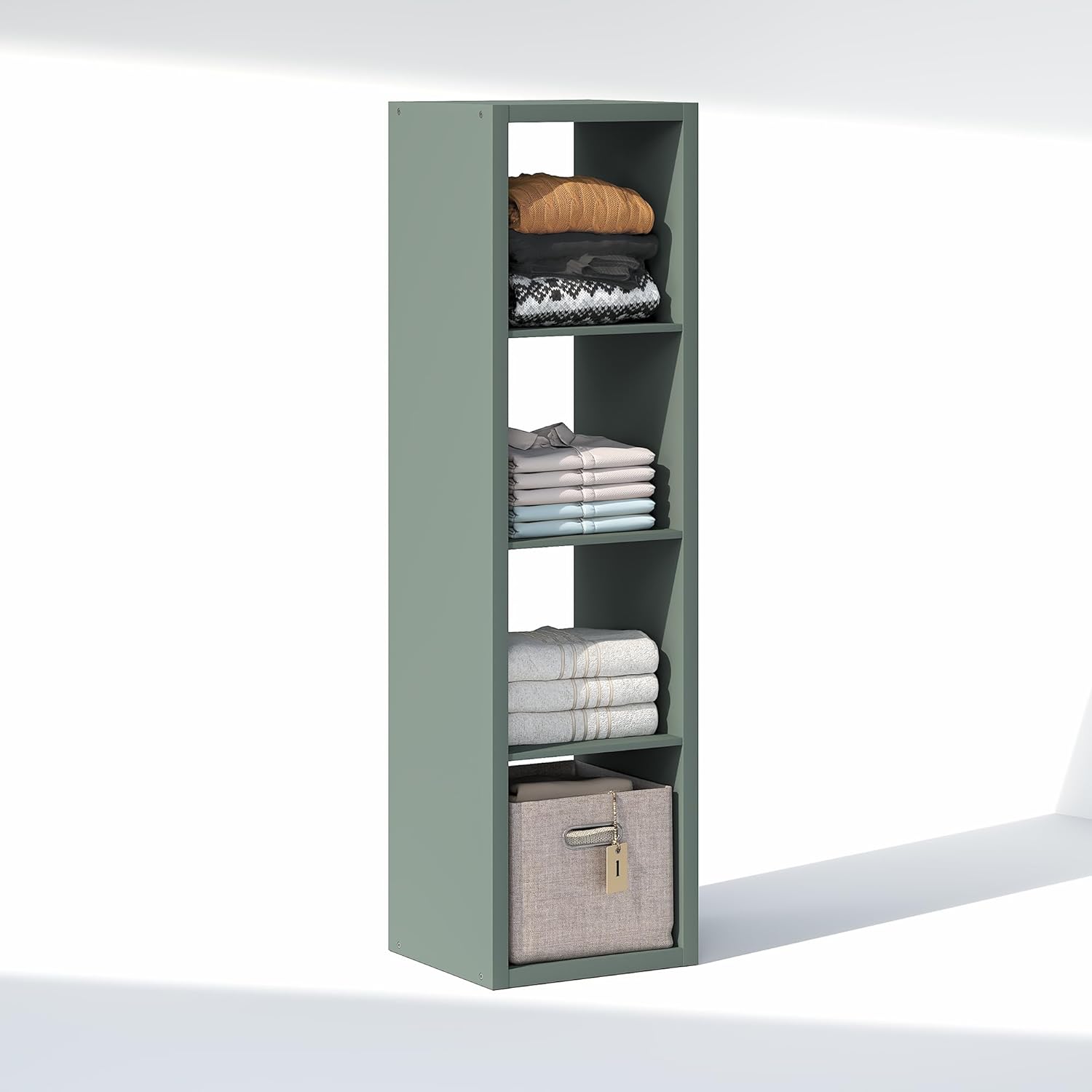 H-Shelf Cube Insert, Fits Extra Thick Cubes, White, Modular Storage Solution