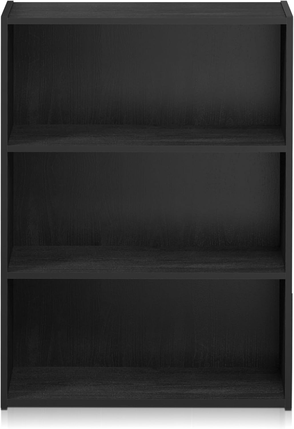 5-Cube Closed Back Bookshelf, Extra Thick Frame, Dark Oak, Storage Organizer