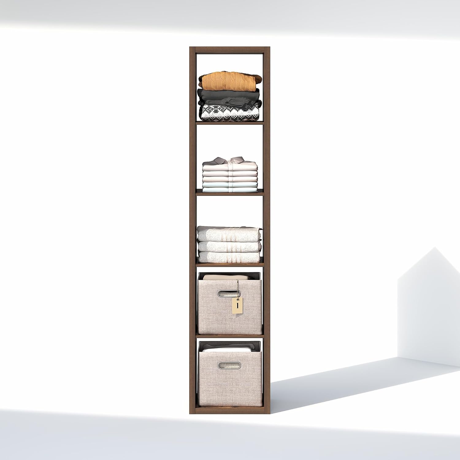 H-Shelf Cube Insert, Fits Extra Thick Cubes, White, Modular Storage Solution
