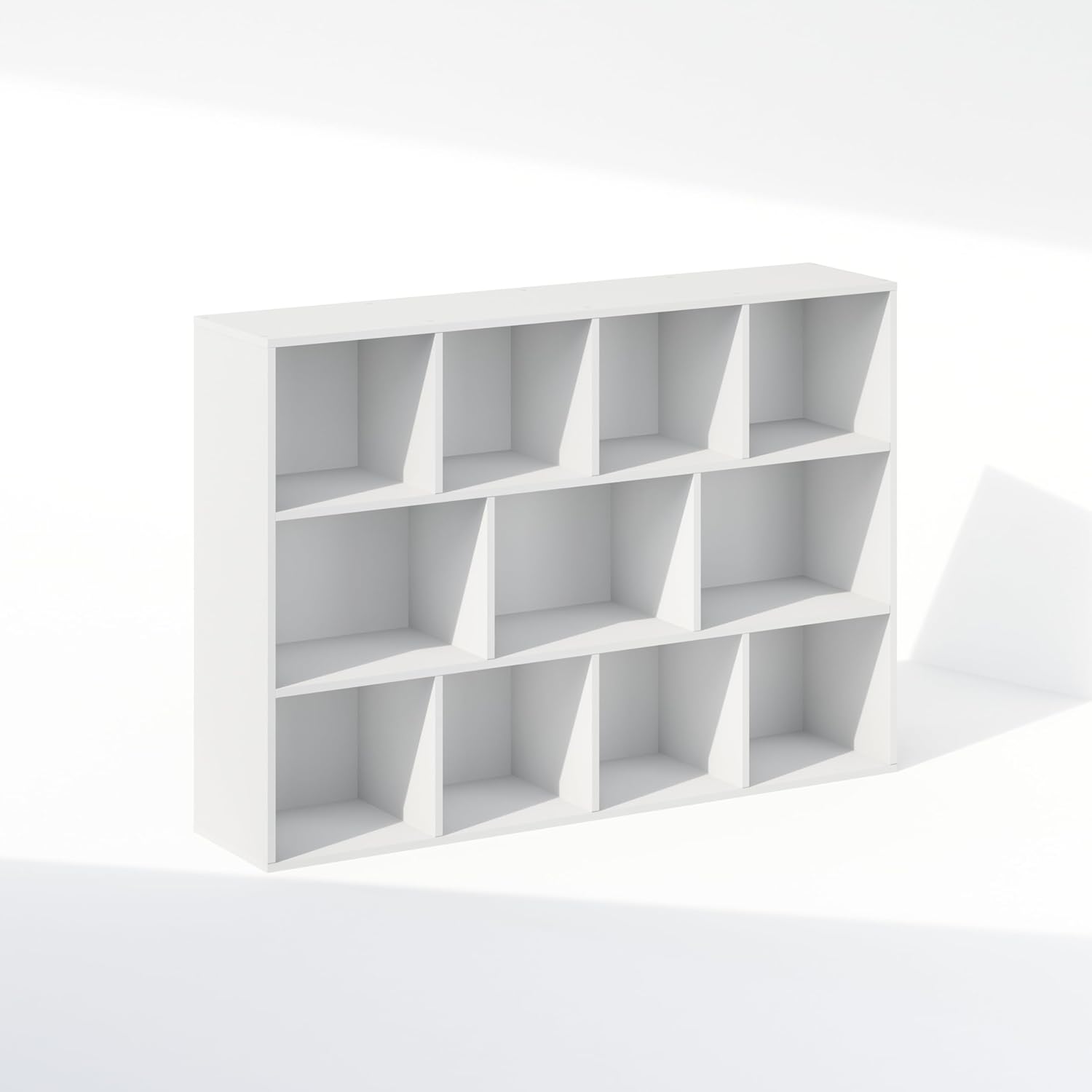 5-Cube Reversible Closet Shelf Organizer, White, Storage for Bedroom or Closet