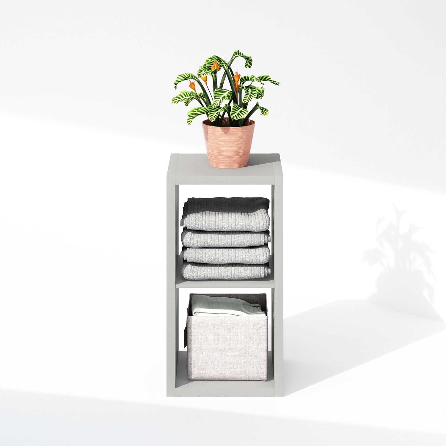 H-Shelf Cube Insert, Fits Extra Thick Cubes, White, Modular Storage Solution