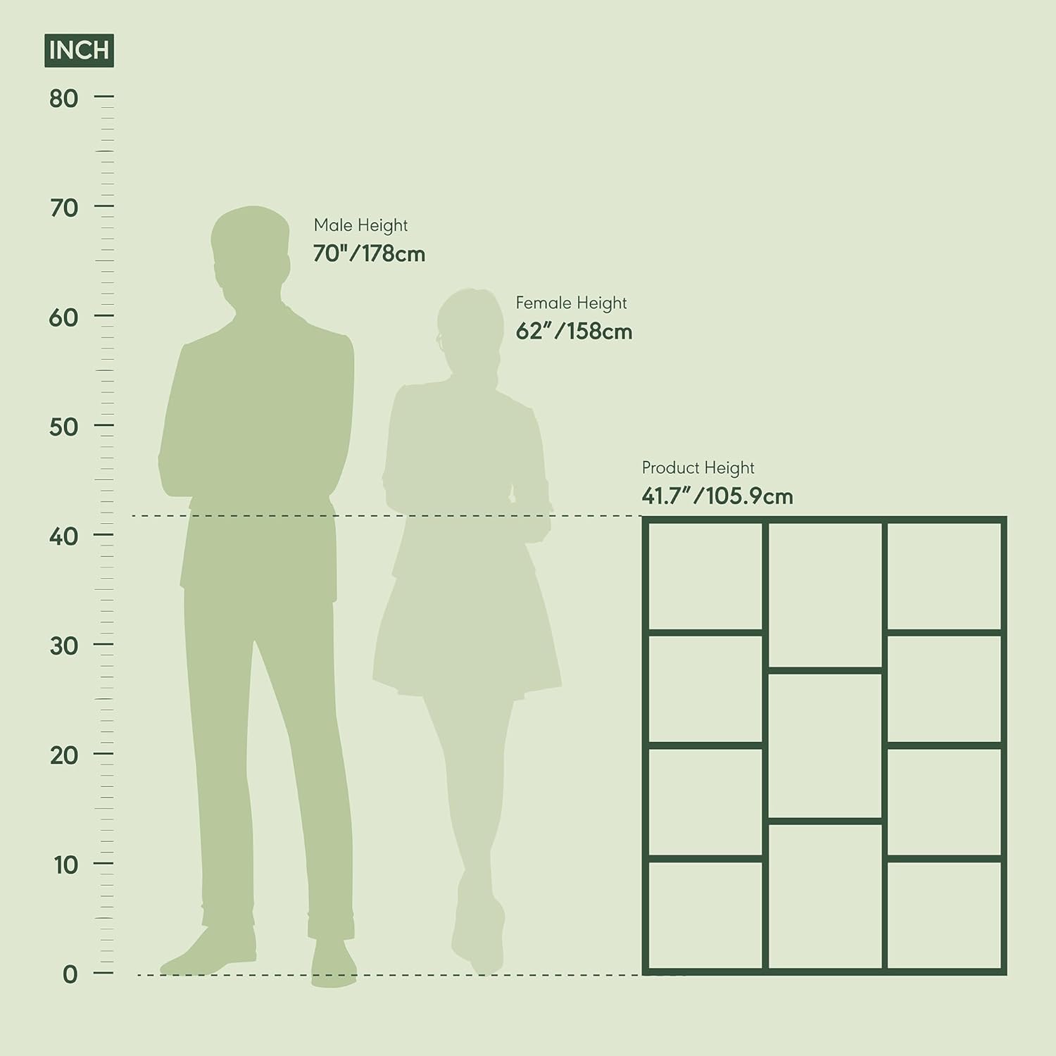 5-Cube Bookshelf, White, Reversible Bookcase for Living Room, Bedroom, Home Office